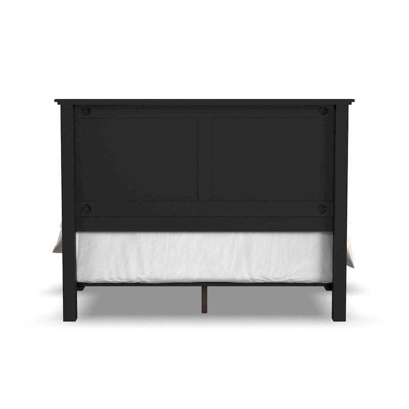 Oak Park Black Wood Queen Bed