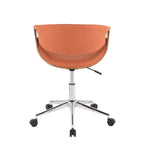 Mid-century Modern Walnut Wood Office Chair