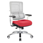 Breathable Mesh Chair with Custom Fabric Seat