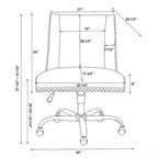 Violet Charcoal Office Swivel Chair