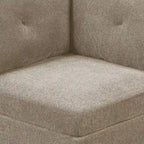 Fabric Corner Wedge with Tufted Back Pillow, Gray