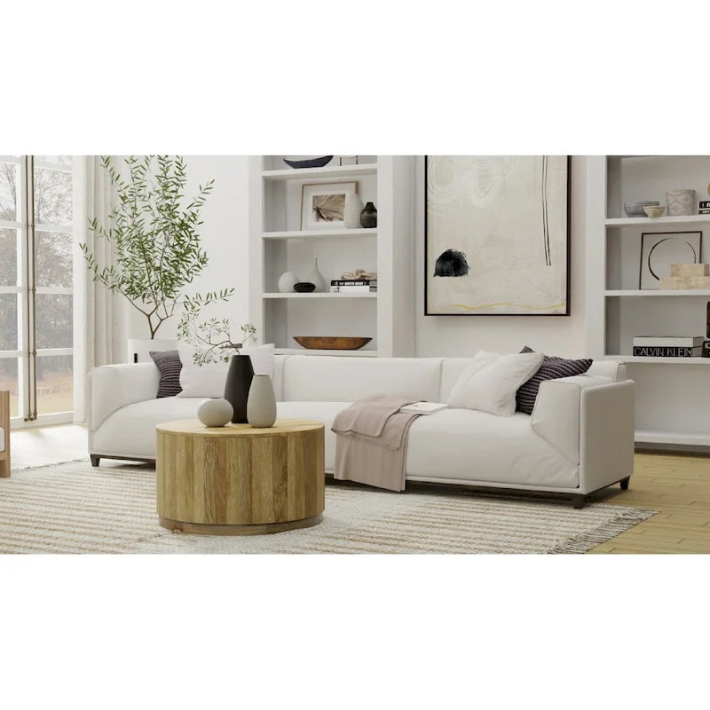 Carolina Living Krissa 30  Round Mango Wood Coffee Table