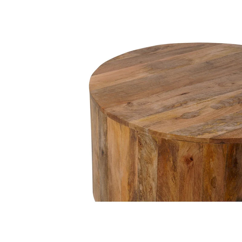 30  Round Mango Wood Coffee Table