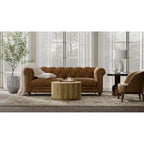 30  Round Mango Wood Coffee Table