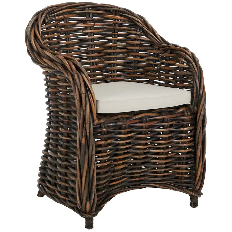 Styliani Natural Rattan Club Chair - 27.5  x 27.5  x 35.5  - 28Wx28Dx36H