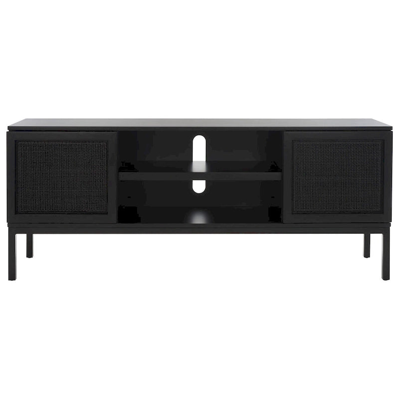 1 Shelf Rattan Media Stand - 54  W x 15  D x 22  H - 54Wx15Dx22H