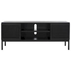 1 Shelf Rattan Media Stand - 54  W x 15  D x 22  H - 54Wx15Dx22H