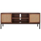 1 Shelf Rattan Media Stand - 54  W x 15  D x 22  H - 54Wx15Dx22H