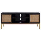 1 Shelf Rattan Media Stand - 54  W x 15  D x 22  H - 54Wx15Dx22H