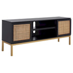 1 Shelf Rattan Media Stand - 54  W x 15  D x 22  H - 54Wx15Dx22H