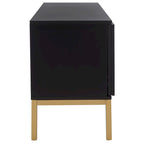 1 Shelf Rattan Media Stand - 54  W x 15  D x 22  H - 54Wx15Dx22H