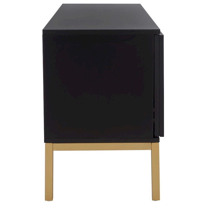 1 Shelf Rattan Media Stand - 54  W x 15  D x 22  H - 54Wx15Dx22H