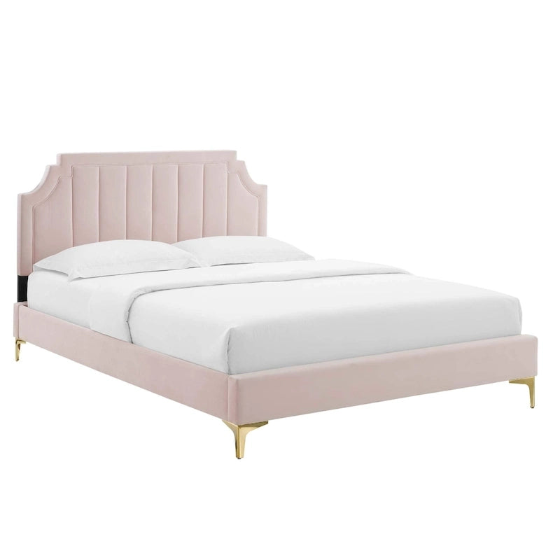 Performance Velvet Twin Platform Bed