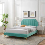 Performance Velvet Twin Platform Bed