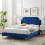Performance Velvet Twin Platform Bed