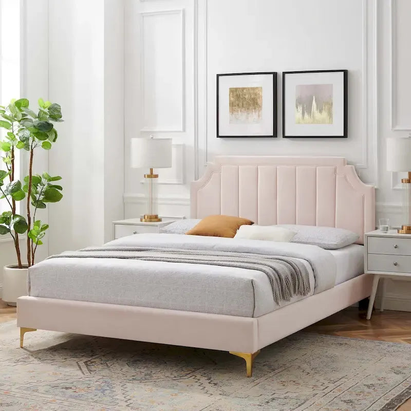 Performance Velvet Twin Platform Bed