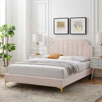 Performance Velvet Twin Platform Bed