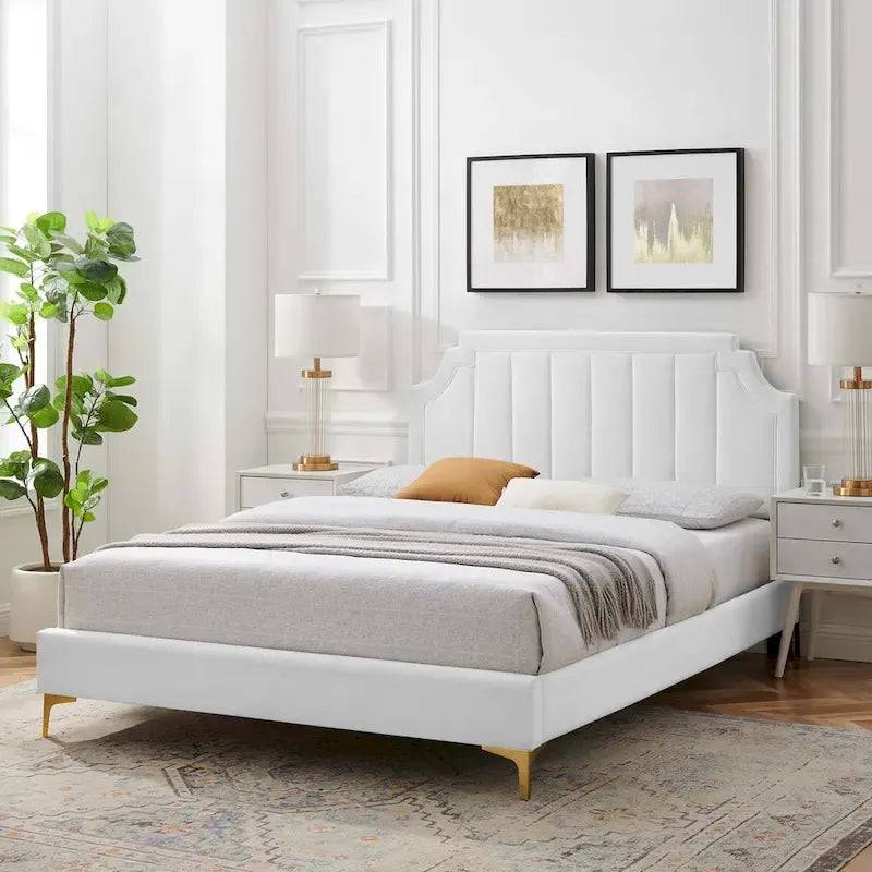 Performance Velvet Twin Platform Bed