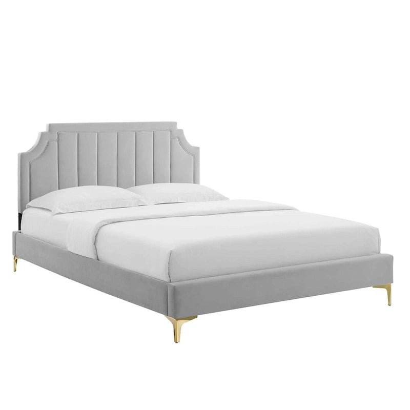 Performance Velvet Twin Platform Bed