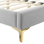 Performance Velvet Twin Platform Bed