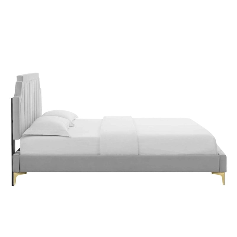 Performance Velvet Twin Platform Bed