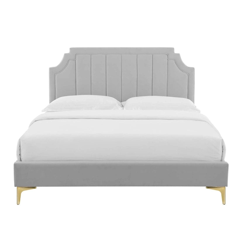 Performance Velvet Twin Platform Bed