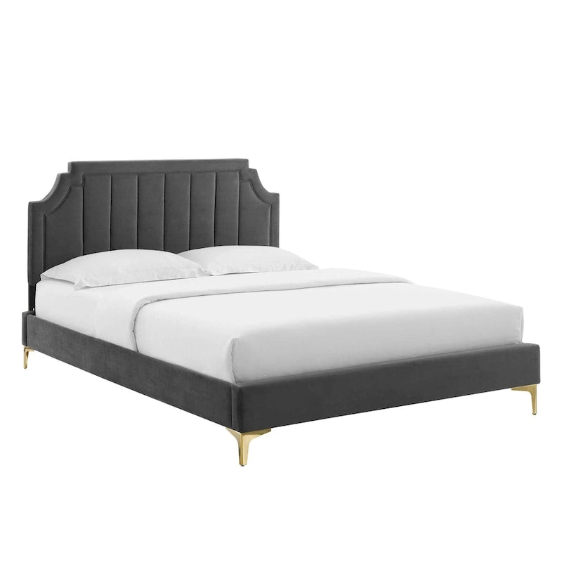 Performance Velvet Twin Platform Bed