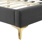Performance Velvet Twin Platform Bed