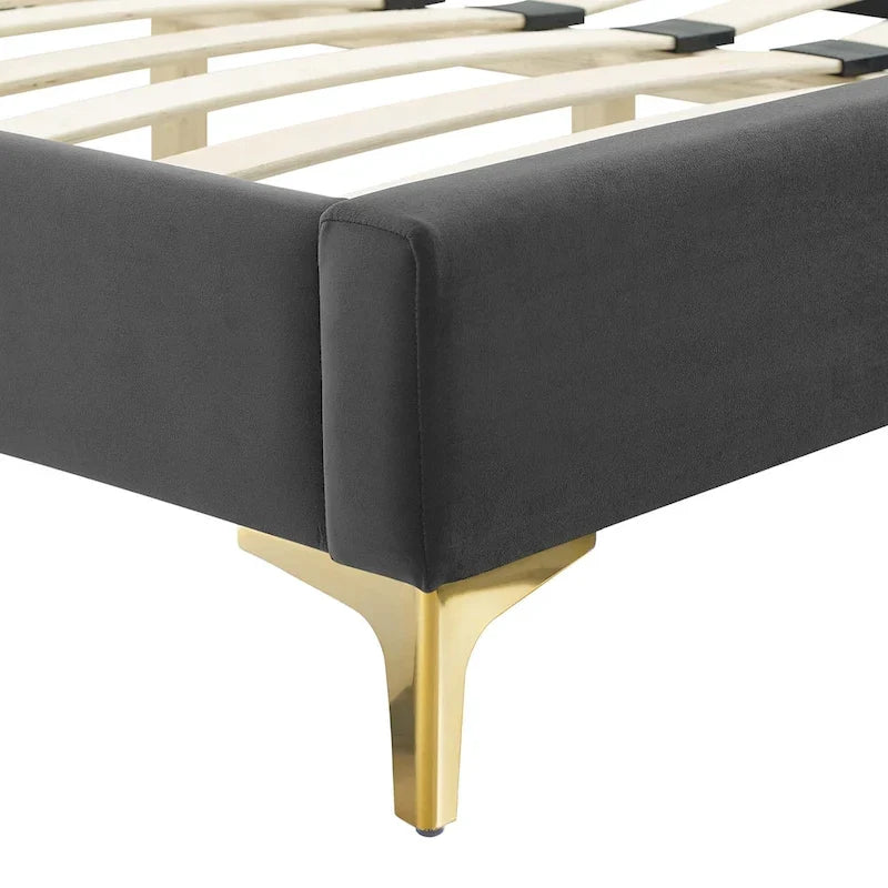 Performance Velvet Twin Platform Bed