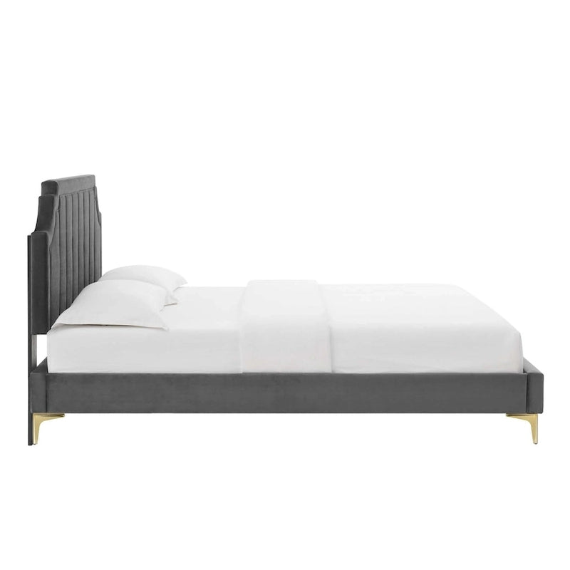 Performance Velvet Twin Platform Bed
