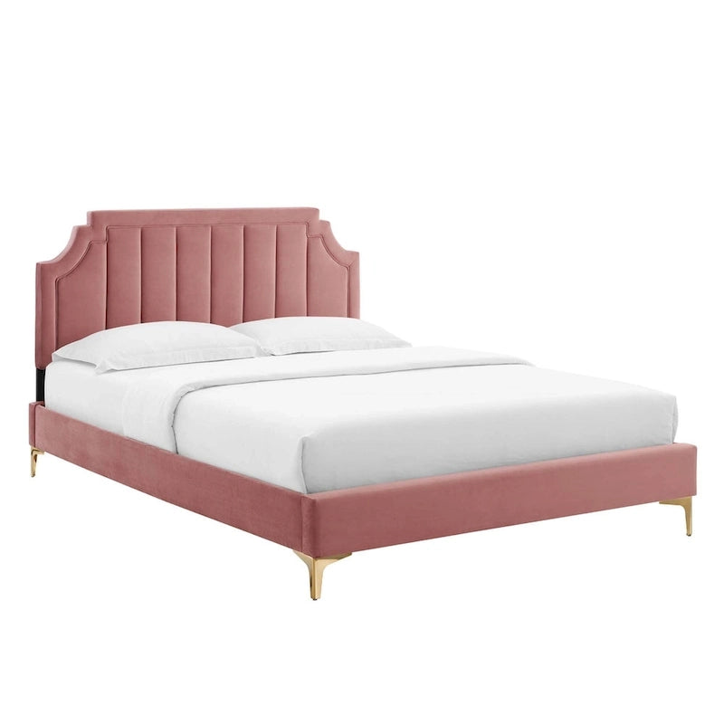 Performance Velvet Twin Platform Bed