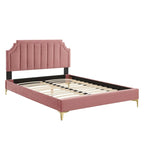 Performance Velvet Twin Platform Bed