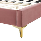 Performance Velvet Twin Platform Bed