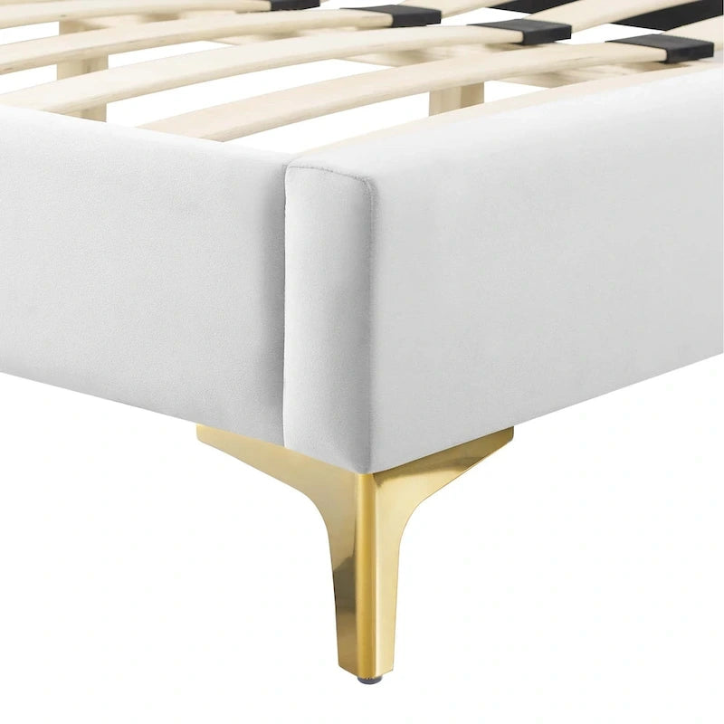 Performance Velvet Twin Platform Bed