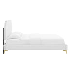 Performance Velvet Twin Platform Bed