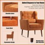 Modern Accent Chair Upholstered Foam Filled Living Room Chairs Comfy Reading Chair