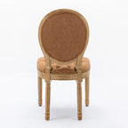 Set of 2 PU Leather Dining Chair with Nailhead Trim