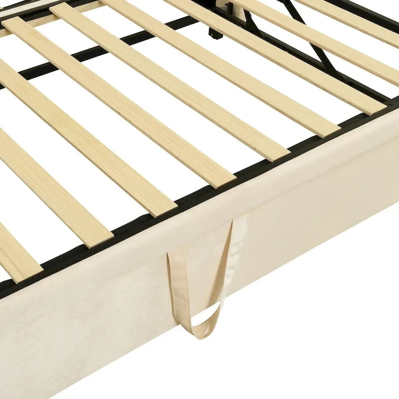 Velvet Upholstered Twin Daybed, Pop Up Trundle, Expandable to King Size, Versatile