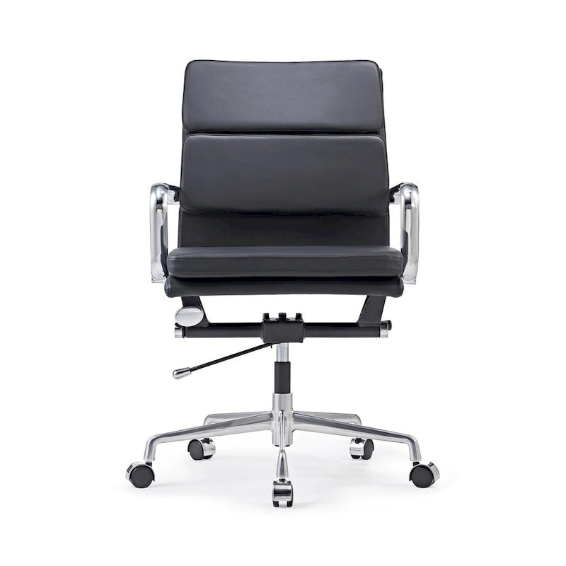 Office Chair PU Leather Adjustable ErgoChair with Thickened Cushion - N/A
