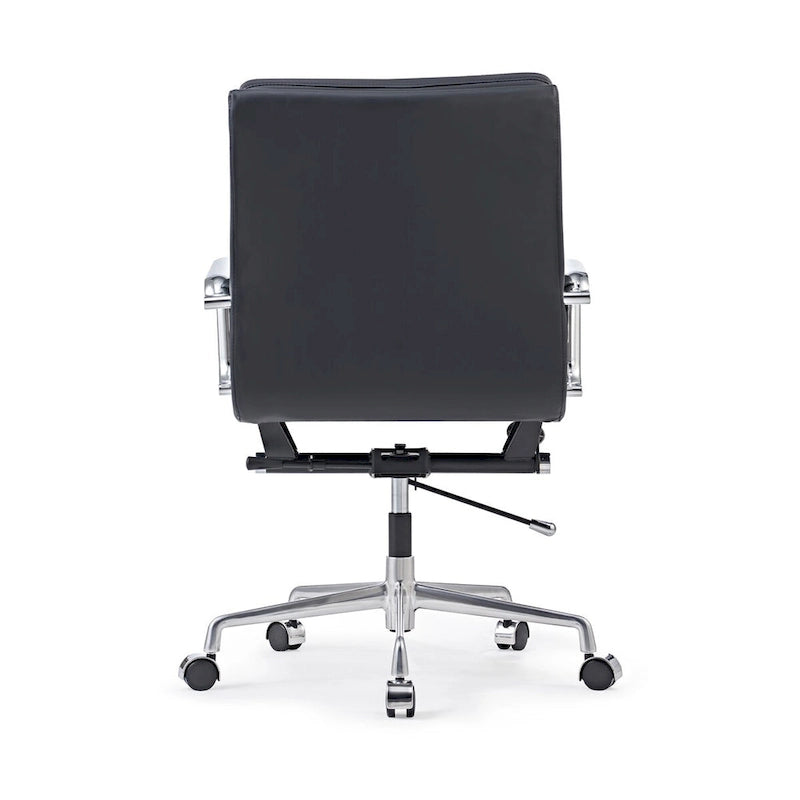Office Chair PU Leather Adjustable ErgoChair with Thickened Cushion - N/A
