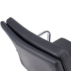 Office Chair PU Leather Adjustable ErgoChair with Thickened Cushion - N/A