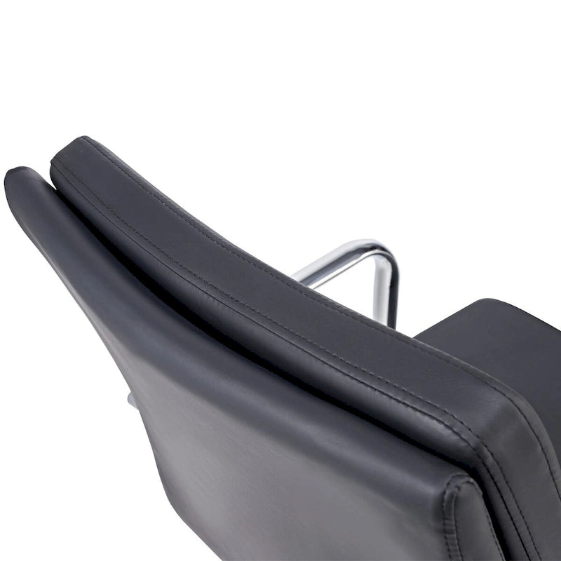 Office Chair PU Leather Adjustable ErgoChair with Thickened Cushion - N/A