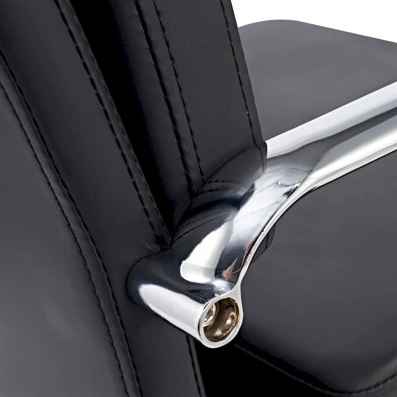 Office Chair PU Leather Adjustable ErgoChair with Thickened Cushion - N/A