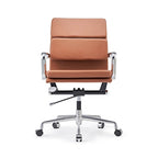 Office Chair PU Leather Adjustable ErgoChair with Thickened Cushion - N/A