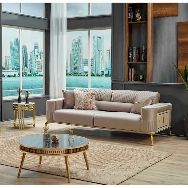 One Sofa One Loveseat One Chair Living Room Set