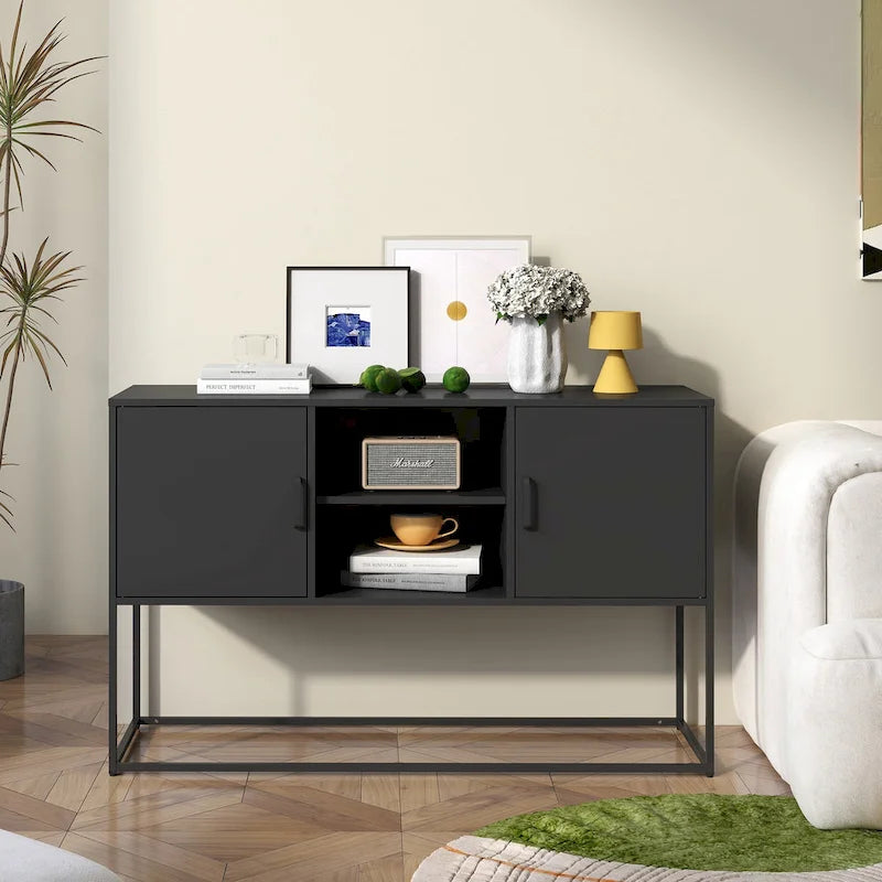Metal Sideboard Cabinet with Adjustable feet