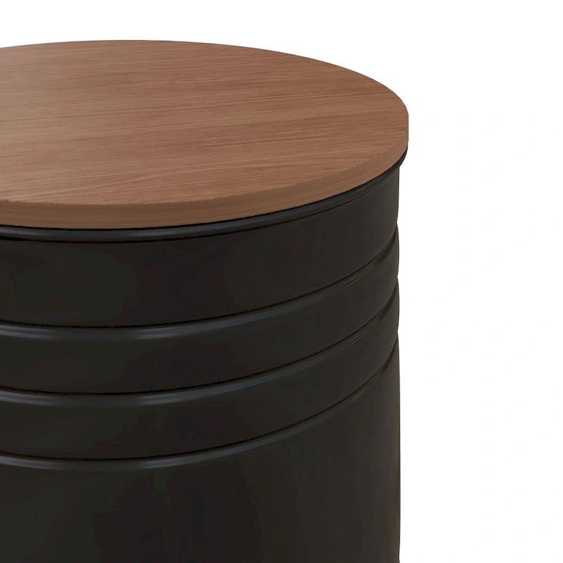 Nesting Storage Ottomans Set of 2 with Lids, Hidden Space