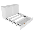 Full Size Murphy Bed Wall Bed with drawer and a set of Sockets & USB Ports
