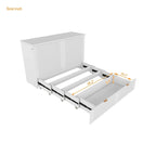 Full Size Murphy Bed Wall Bed with drawer and a set of Sockets & USB Ports