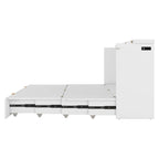 Full Size Murphy Bed Wall Bed with drawer and a set of Sockets & USB Ports